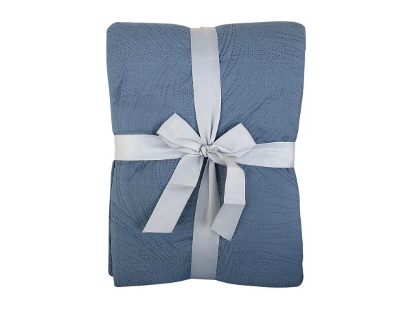 Κουβερλί Μονόχρωμο Μονό Μπλε 150x240 cm - Image 2