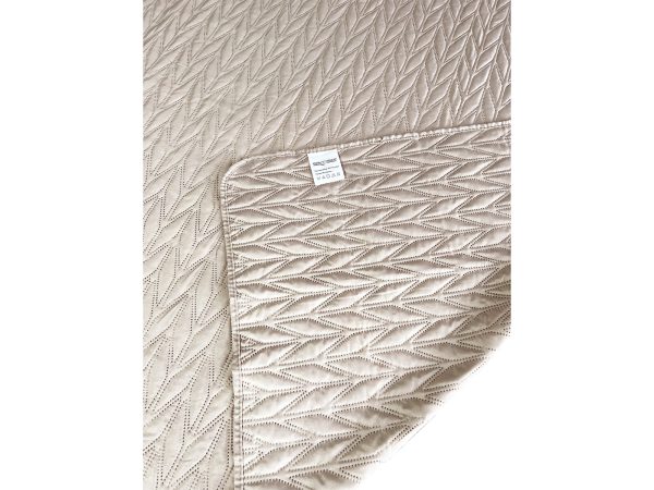 Κουβερλί Μονόχρωμο Υπέρδιπλο Μπεζ 220x240 cm - Image 3
