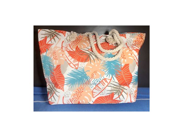 50641 orange 1600X1200 Τσάντα Παραλίας Flowers 16x38x55 cm Πορτοκαλί - Image 1