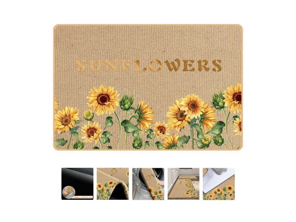 Ταπέτο Miami Κουζίνας Αντιολισθητικό Απορροφητικό Όψη λινού ψάθας 40x60 cm No 1 - Image 2