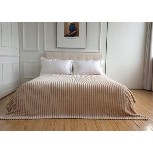Κουβέρτα Stripes 150×200 cm Μπεζ