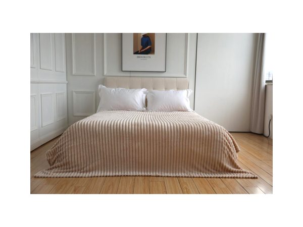 35226 35227 STRIPES BEIGE 1600x1200 Κουβέρτα Stripes 150×200 cm Μπεζ - Image 1