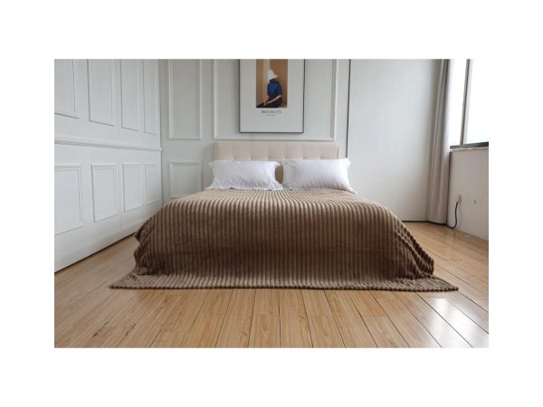 35226 35227 STRIPES BROWN 1600x1200 Κουβέρτα Stripes 200×220 cm Καφέ - Image 1