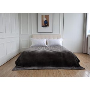 Κουβέρτα Stripes 200×220 cm Γκρι