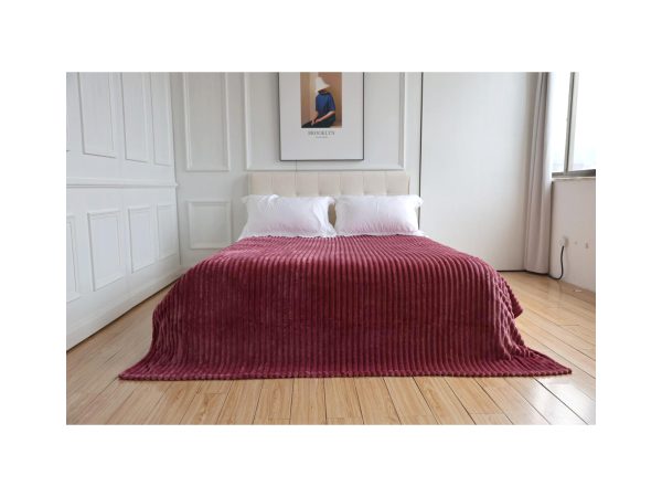 35226 35227 STRIPES RED SOMON 1600x1200 Κουβέρτα Stripes 200×220 cm Ruby Rose - Image 1
