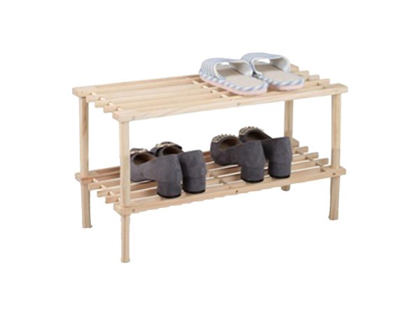 Παπουτσοθήκη Ξύλινη με 2 ράφια 74x26x30 cm - Image 1