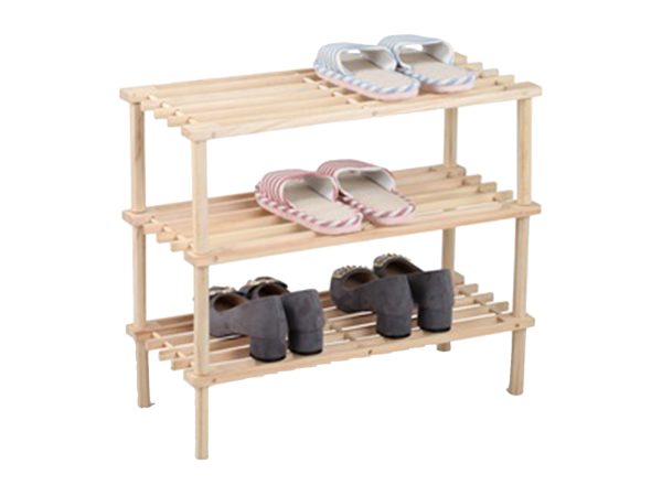 Παπουτσοθήκη Ξύλινη με 3 ράφια 74x26x49 cm - Image 1