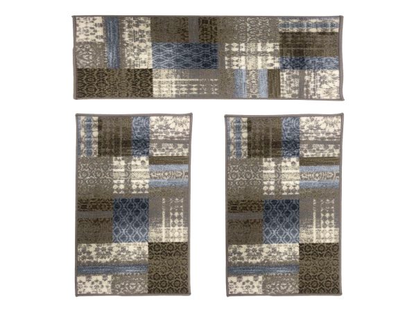 ΧΛ060 PYRAMIS NO 25 1600x1200 Chios Hellas Σετ Χαλιά Κρεβατοκάμαρας 3 τεμαχίων Pyramis σχέδιο 25 - Image 1