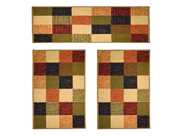 ΧΛ060 PYRAMIS NO 33 1600x1200 Chios Hellas Σετ Χαλιά Κρεβατοκάμαρας 3 τεμαχίων Pyramis σχέδιο 33 - Image 1