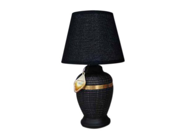 55045 black 1600x1200 Φωτιστικό Επιτραπέζιο Κεραμικό 28 cm Μαύρο - Image 1