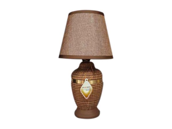 55045 brown 1600x1200 Φωτιστικό Επιτραπέζιο Κεραμικό 28 cm Καφέ - Image 1