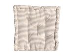 Μαξιλάρι Στρώμα Βαμβακερό Ρίγα 40x40cm Μπεζ