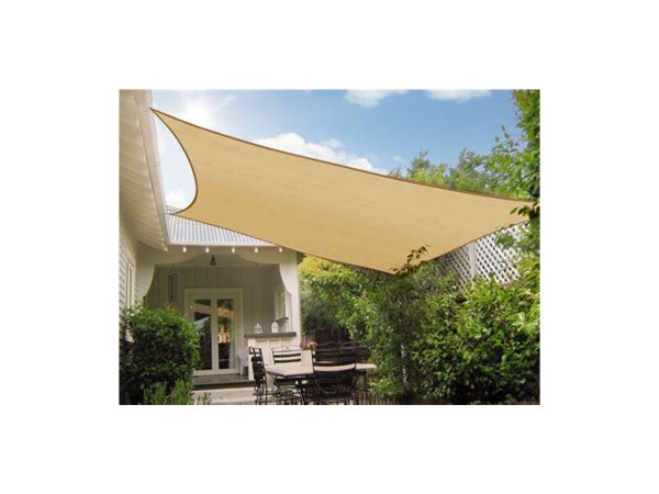 34527 1600X1200 Πανί Σκίασης Τετράγωνο 3x3m Μπεζ της Άμμου - Image 1