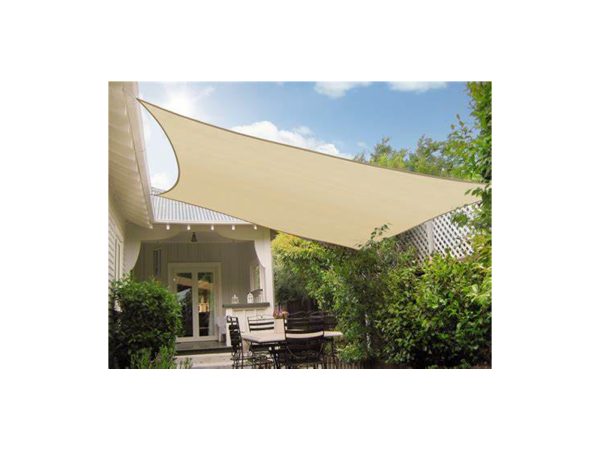 Πανί Σκίασης Τετράγωνο 3x3m Εκρού - Image 1