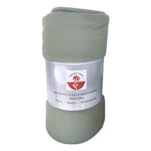 Κουβέρτα Fleece Διπλή Μονόχρωμη 200×220 cm 35078 Πράσινο