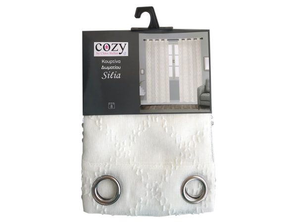 Κουρτίνα Δωματίου Silia 140x260 cm Ιβουάρ - Image 1