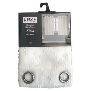 Κουρτίνα Παραθύρου Silia 140x160 cm Ιβουάρ