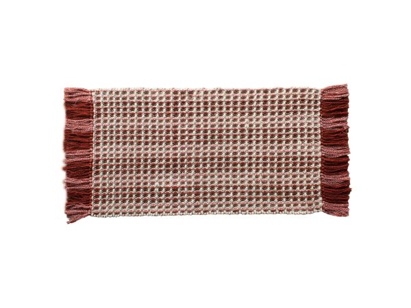 Χαλάκι Βαμβακερό Ναυσικά 67x180cm Μπορντώ - Image 1