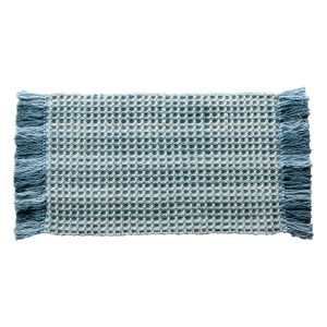 Χαλάκι Βαμβακερό Ναυσικά 67x140cm Σιέλ Μπεζ