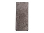 Χαλί Microfiber Φύλλα Ανάγλυφο 140x200 cm Καφέ
