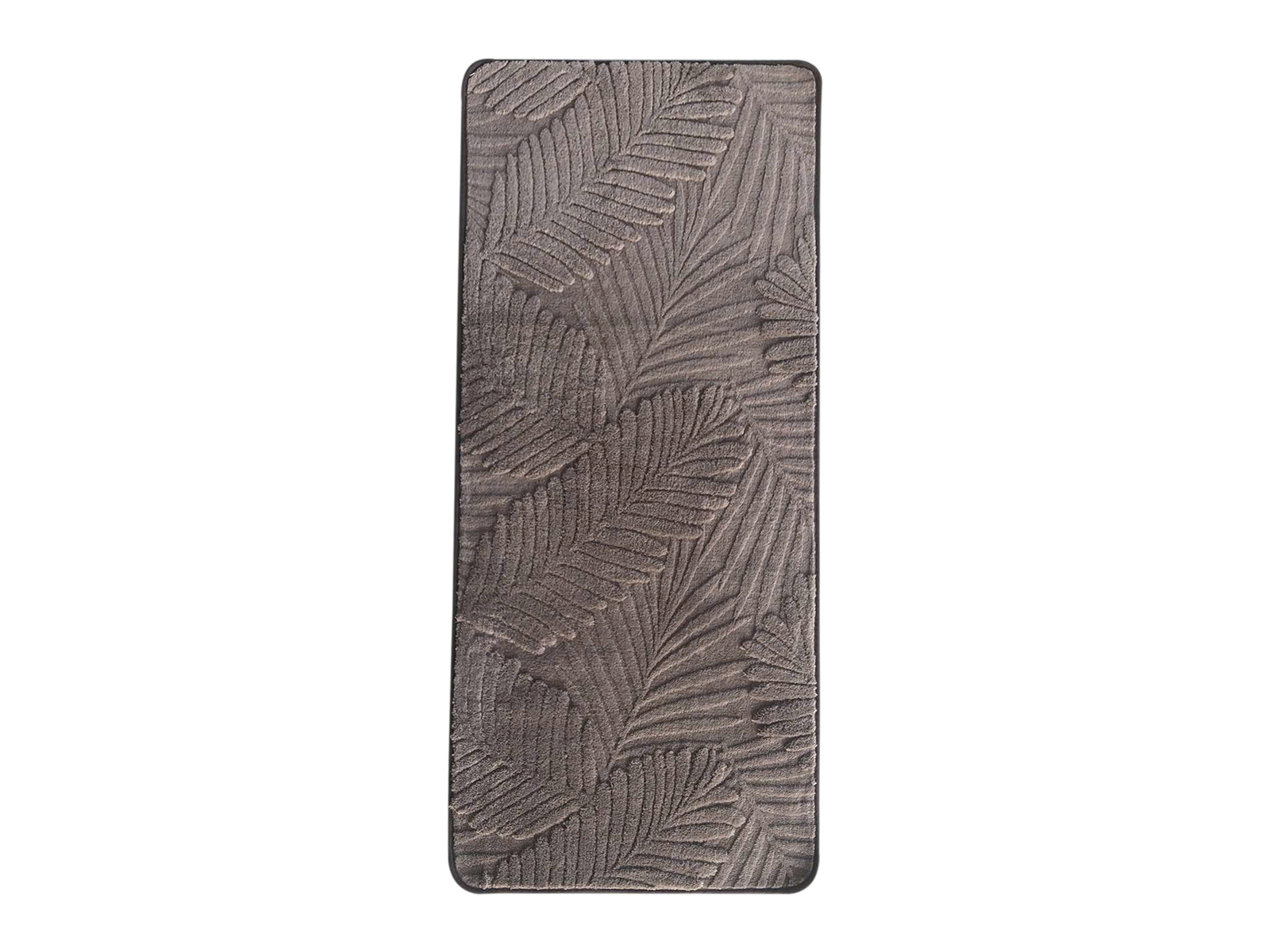 31980 brown 1600x1200 Χαλί Microfiber Φύλλα Ανάγλυφο 140x200 cm Καφέ - Image 1