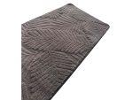 Χαλί Microfiber Φύλλα Ανάγλυφο 140x200 cm Καφέ - Image 2
