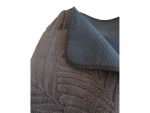 Χαλί Microfiber Φύλλα Ανάγλυφο 140x200 cm Καφέ - Image 3