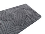 Ταπέτο Microfiber Φύλλα Ανάγλυφο 60x180 cm Γκρι - Image 2