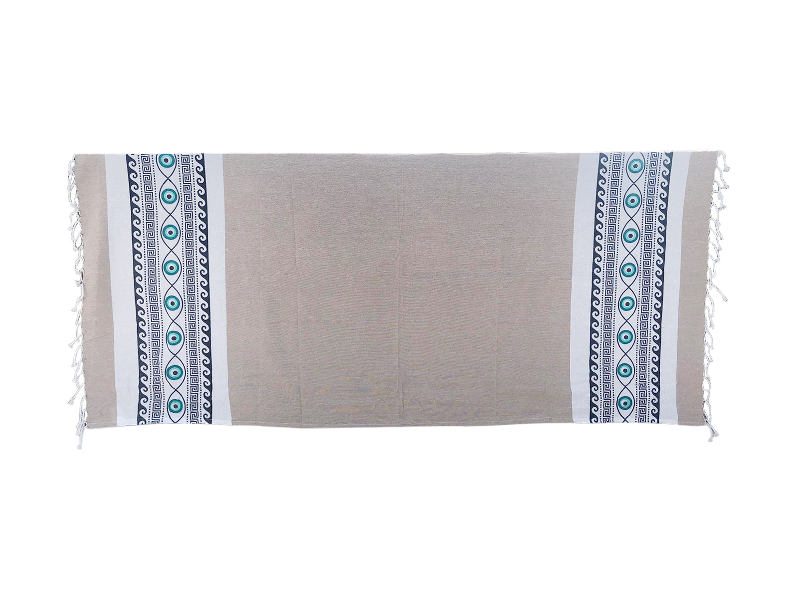 Πετσέτα Θαλάσσης Με Σχέδιο 90x170cm Μπεζ