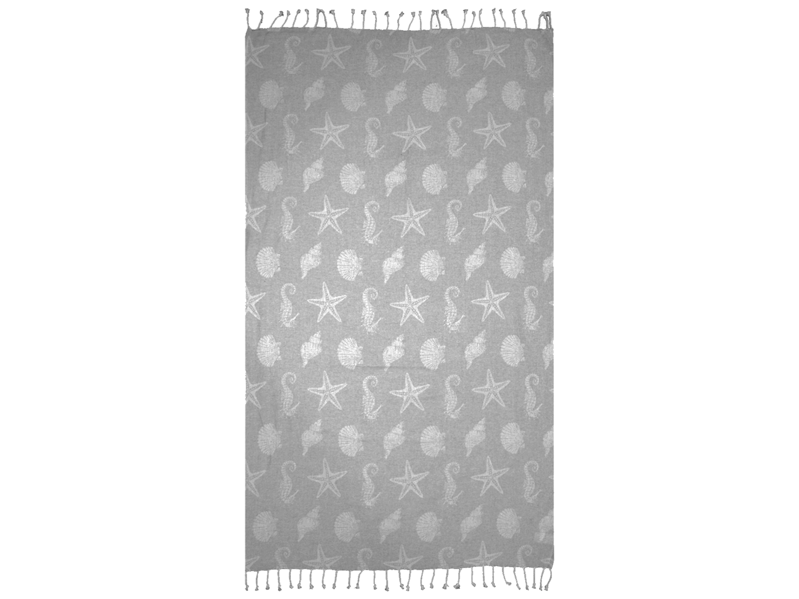 35145 light grey 1600x1200 2 Πετσέτα Θαλάσσης Ζακάρ 90x170cm Γκρι Ανοιχτό - Image 1