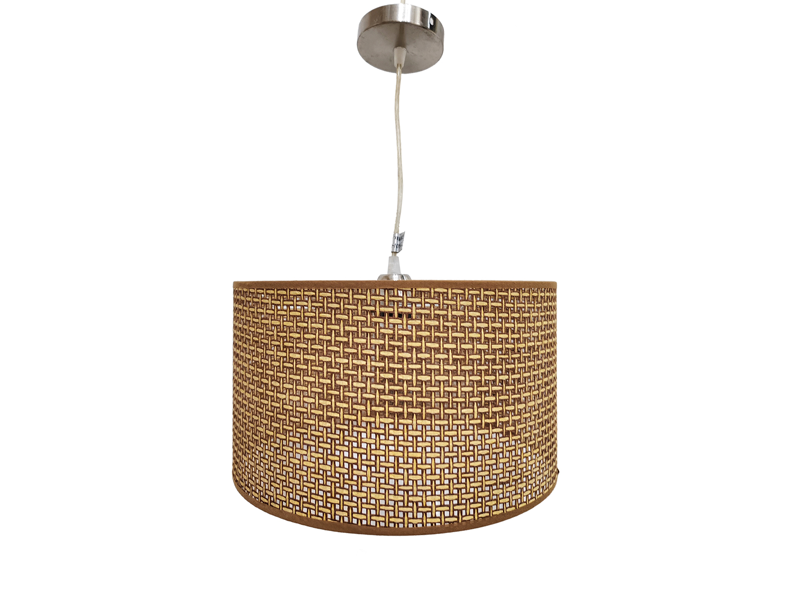 55072 brown 1600x1200 Φωτιστικό Οροφής Ψάθα Φ32,5 cm Καφέ - Image 1