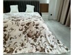 Κουβέρτα Coco Εμπριμέ 200×220 cm Καφέ
